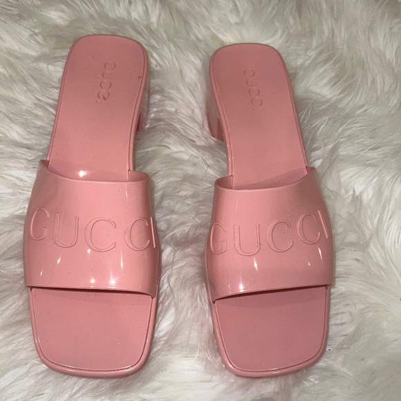 Gucci rubber slide sandal size 41 - Picture 1 of 4